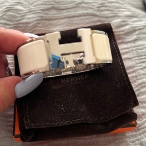 Authentic Hermes H bangle bracelet.